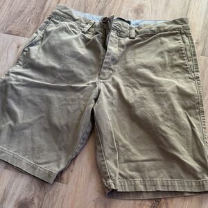 Banana Republic Men's Khaki Flat Front Shorts